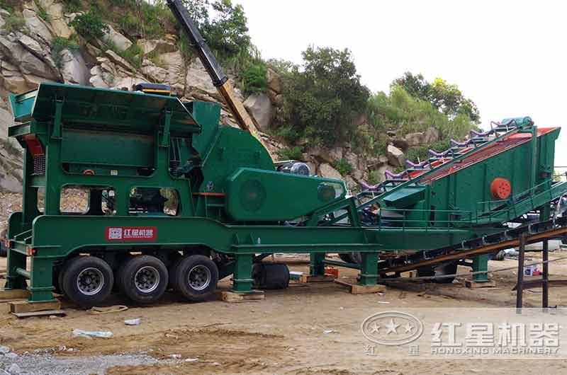 移動重錘式破碎機現場 移動重錘式破碎機現場
