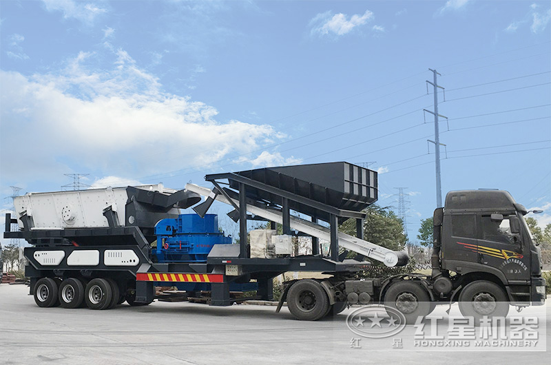 移動制砂機出廠，發(fā)往用戶所在地