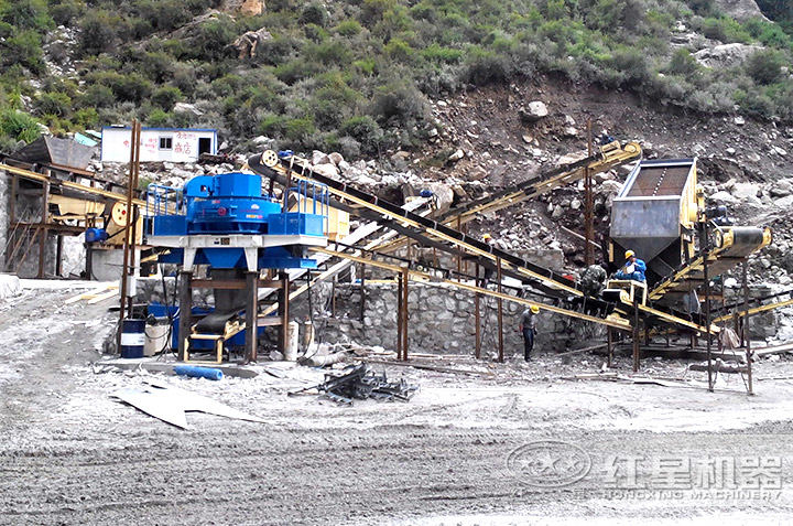 vsi制砂機用戶生產現場，多個現場提供就近參觀