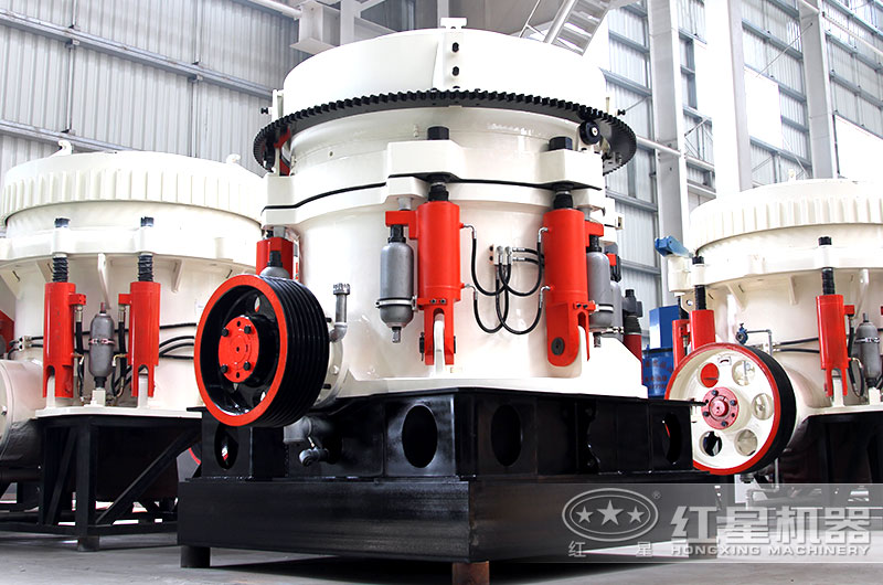 圓錐式破碎機立體結構，占地面積小